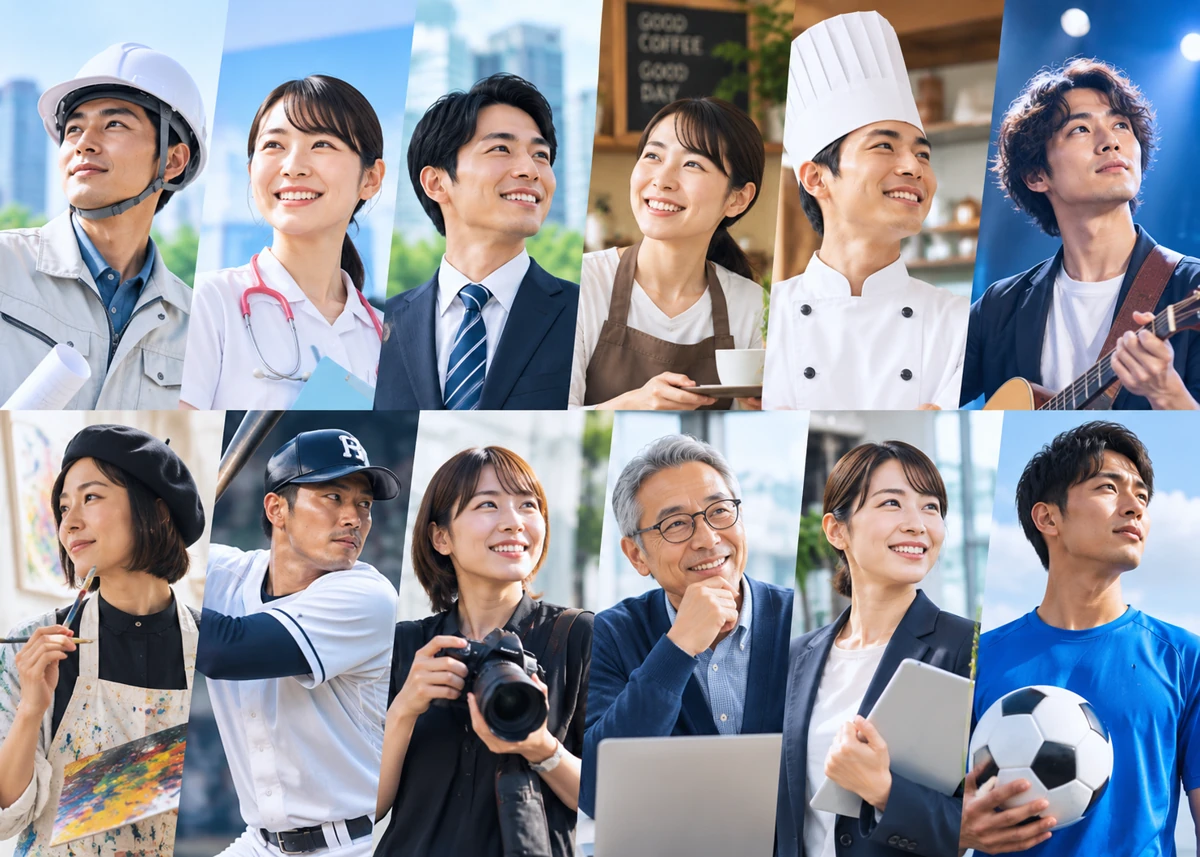 さまざまな職業と暮らしを楽しむ人々